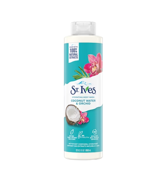 St.Ives Hydrating Body Wash with Coconut Water and Orchid (Made In USA)