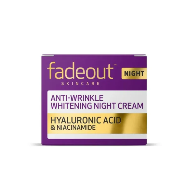 FadeOut Anti-Wrinkle Whitening Night Cream 50ml (Made In UK)