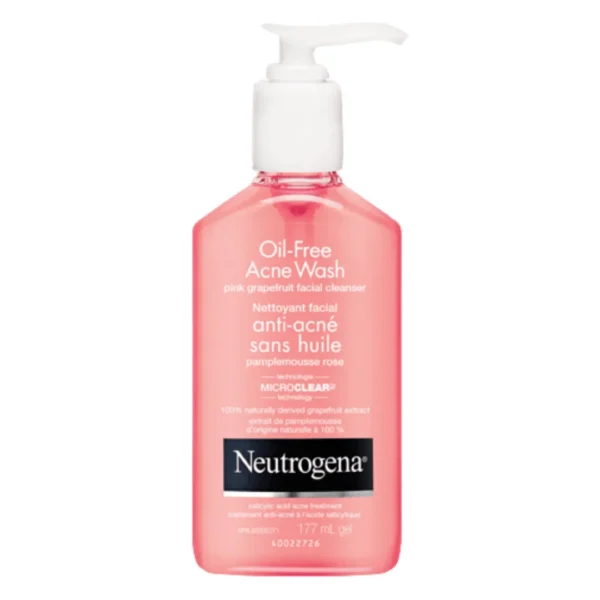 Neutrogena Oil‑Free Acne Wash Pink Grapefruit 177ml (Made In USA)