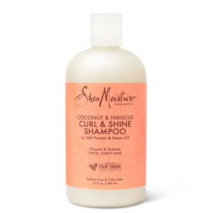Shea Moisture Coconut & Hibiscus Curl & Shine Shampoo 384ml (Made In USA)