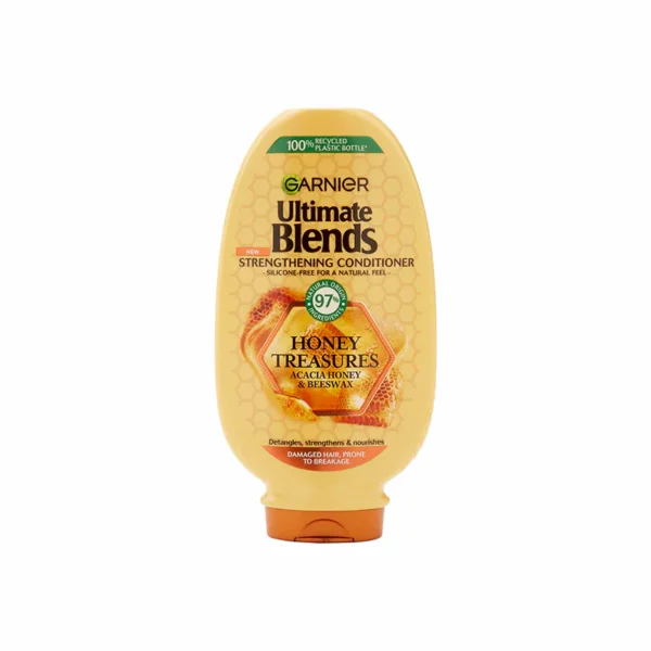 Garnier Ultimate Blends Honey Strengthening Conditioner for Damaged Hair 400ml (Made in Poland)