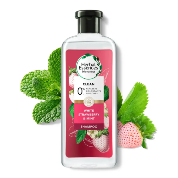 Herbal Essences Clean White Strawberry & Mint Shampoo 400ml (Made In Thailand)