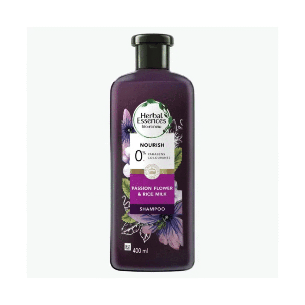 Herbal Essences Nourish Passion Flower & Rice Milk Shampoo 400ml (Made In Thailand)