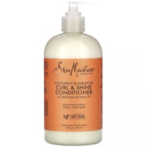 Shea Moisture Coconut & Hibiscus Curl & Shine Conditioner 384ml (Made In USA)